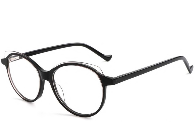 Butterfly Black Acetate Glasses #BS1902-0066