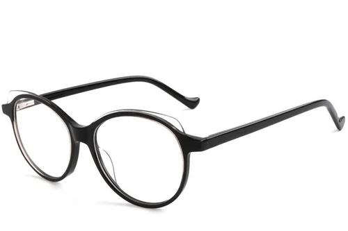 Lunettes papillon en acétate noir #BS1902-0066