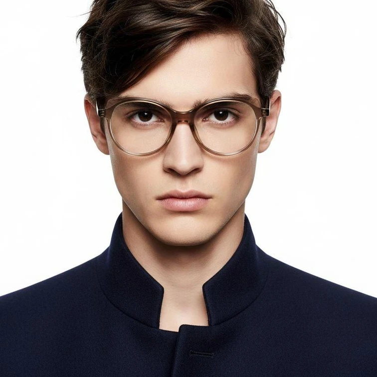 Gafas de acetato marrón mariposa #BS1902-0070