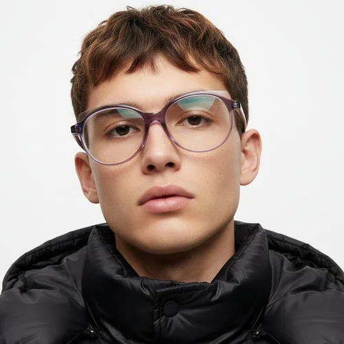 Lunettes papillon en acétate violet #BS1902-0071