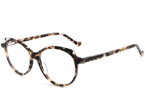 Acetatbrille mit Schmetterlingsmuster und Schildpatt-Optik #BS1902-0072