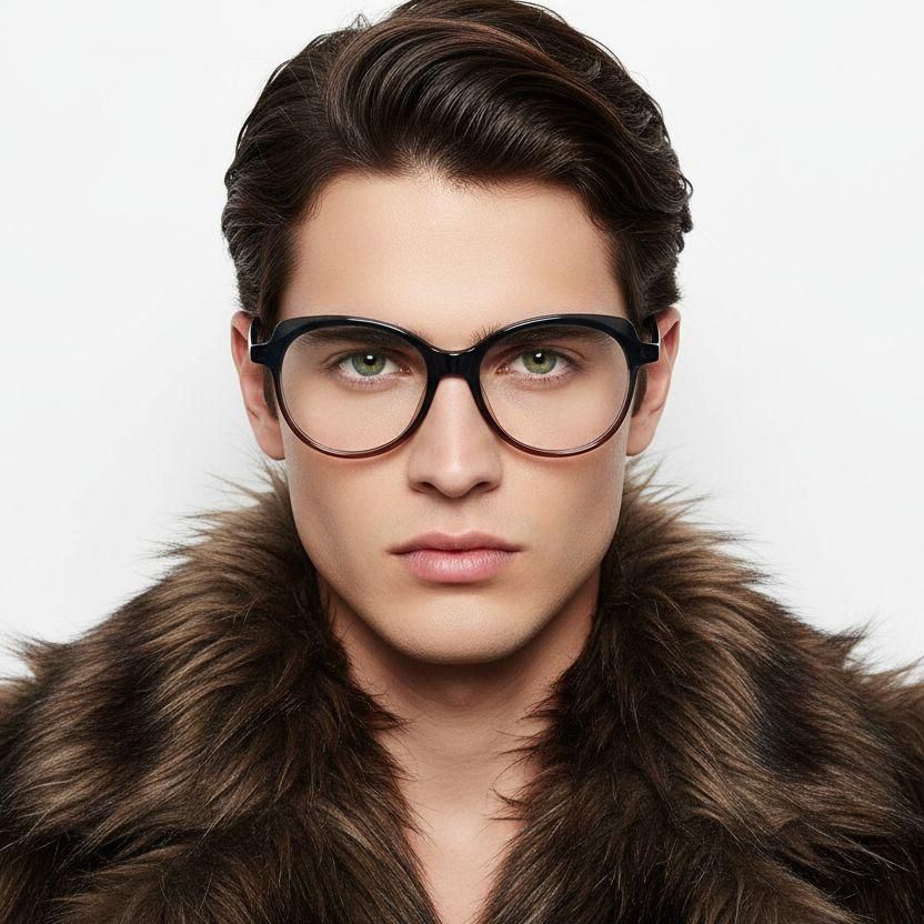 Gafas de acetato azul mariposa #BS1902-0073