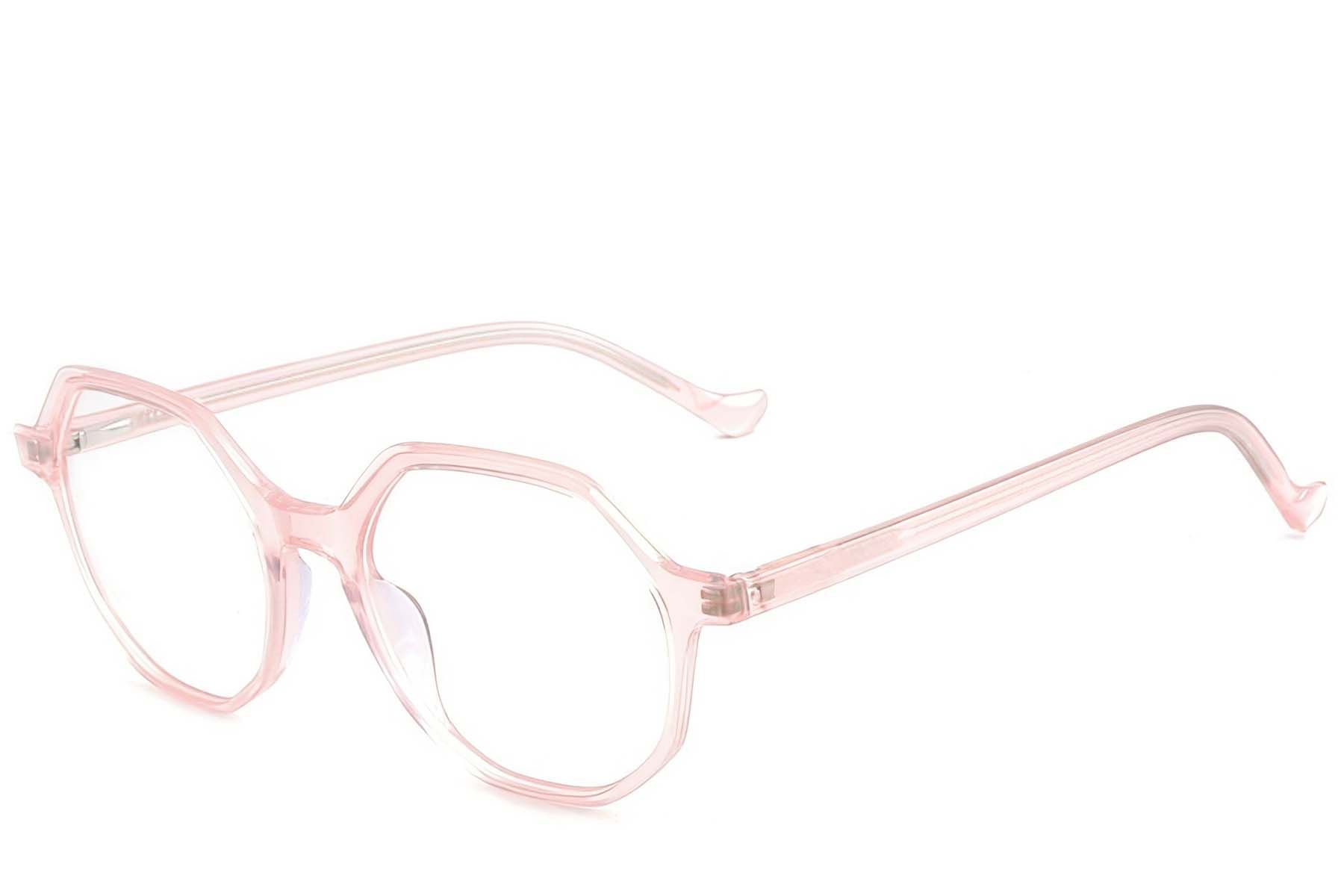 Geometric Pink Acetate Glasses #BS1902-0078
