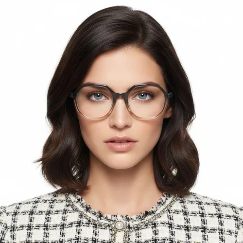 Lunettes géométriques en acétate gris #BS1902-0082