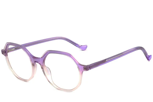 Geometric Purple Acetate Glasses #BS1902-0083