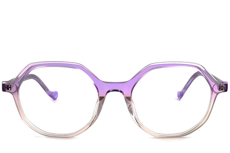 Gafas geométricas de acetato morado #BS1902-0083
