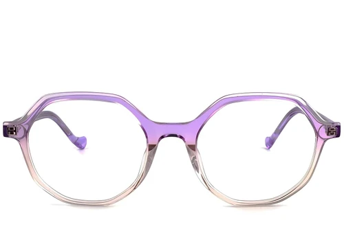 Geometric Purple Acetate Glasses #BS1902-0083