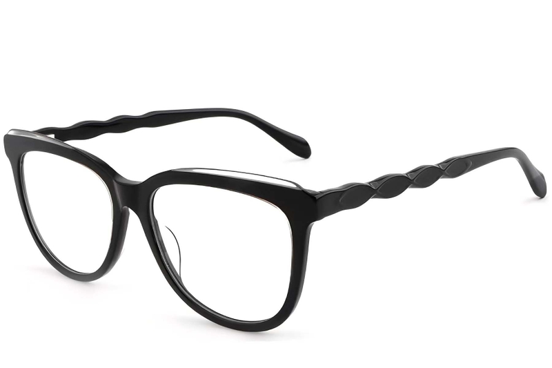 Butterfly Black Acetate Glasses #BS1902-0084