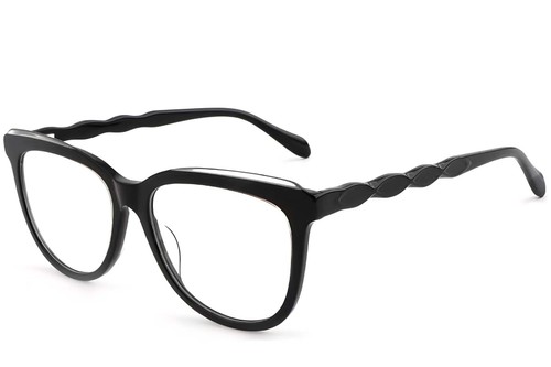 Butterfly Black Acetate Glasses #BS1902-0084