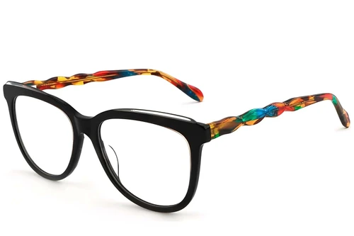 Butterfly Black Acetate Glasses #BS1902-0085