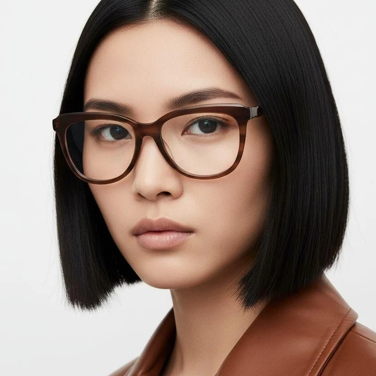 Gafas de acetato con forma de mariposa y carey #BS1902-0089