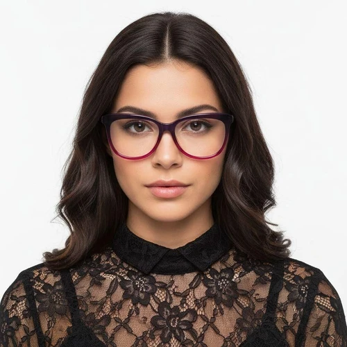 Gafas de acetato moradas con forma de mariposa #BS1902-0091