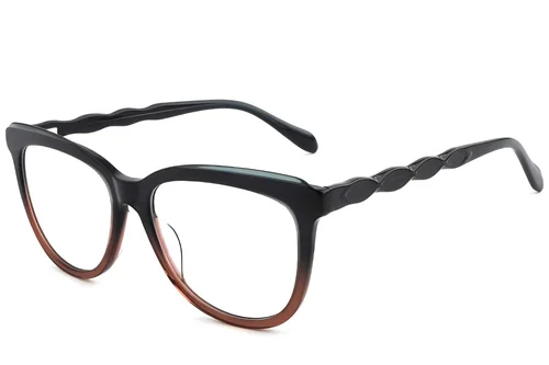 Lunettes papillon en acétate brun #BS1902-0092