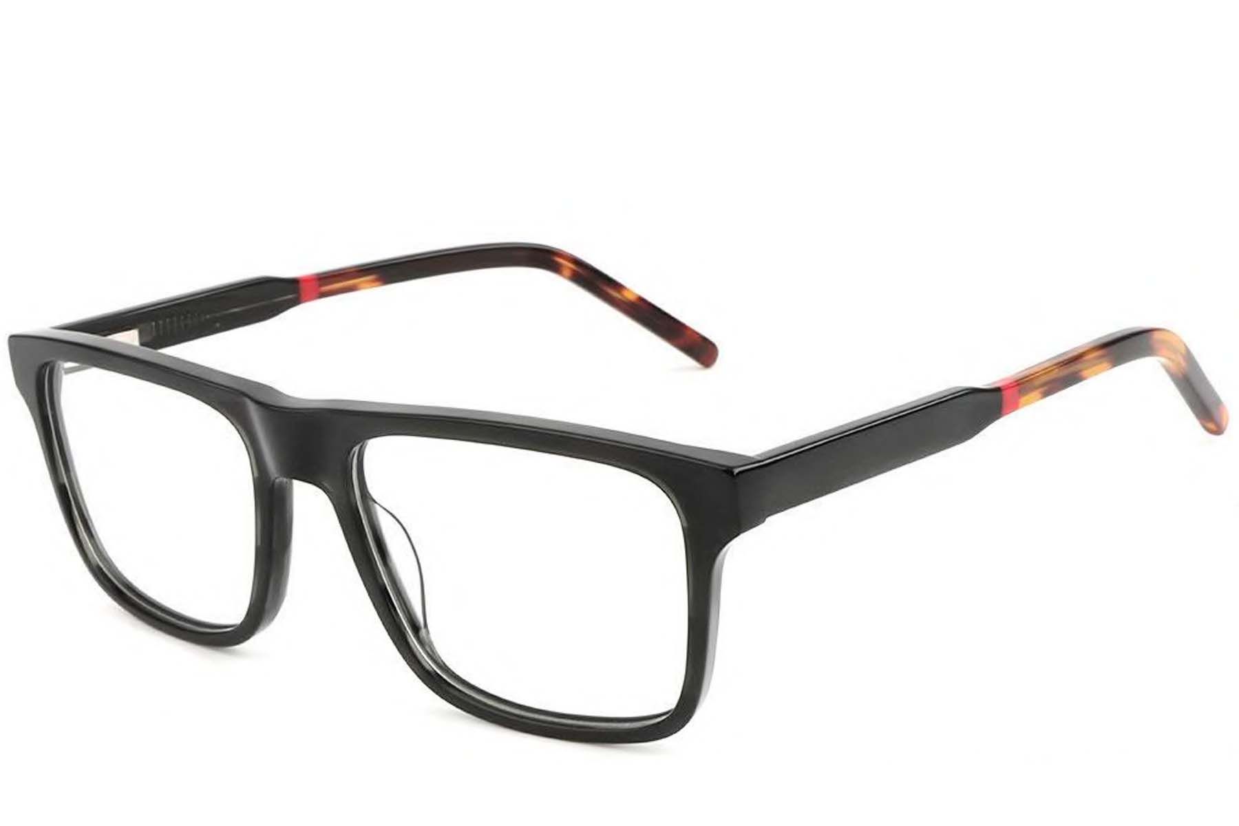 Aviator Grey Acetate Glasses #BS1902-0094