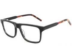 Aviator Grey Acetate Glasses #BS1902-0094