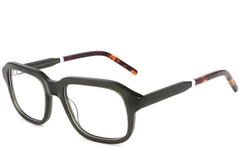 Rectangular Green Acetate Glasses #BS1902-0097