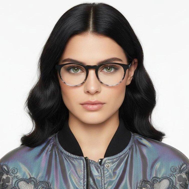 Gafas de acetato con patrón ovalado #BS1902-0111