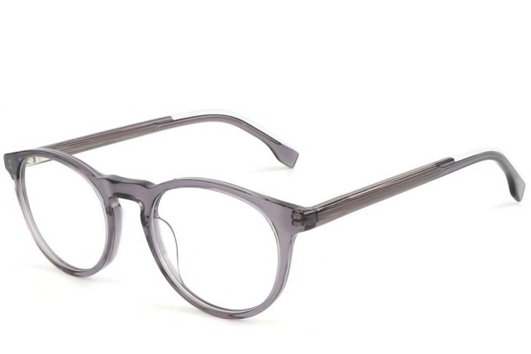 Occhiali ovali in acetato grigio #BS1902-0114