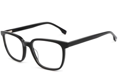 Rectangular Black Acetate Glasses #BS1902-0115