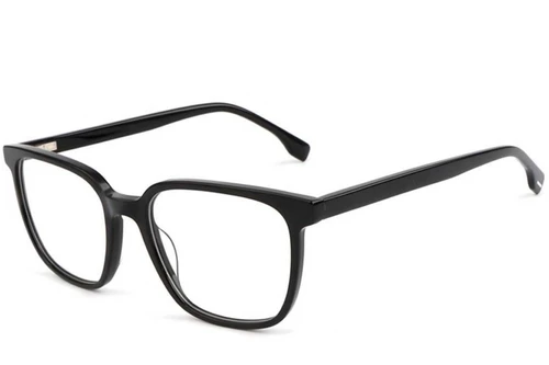 Rectangular Black Acetate Glasses #BS1902-0115