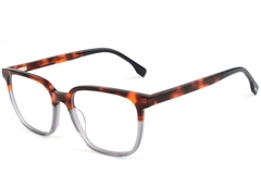 Rectangular Tortoiseshell Acetate Glasses #BS1902-0116