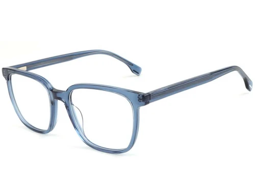Rectangular Blue Acetate Glasses #BS1902-0117