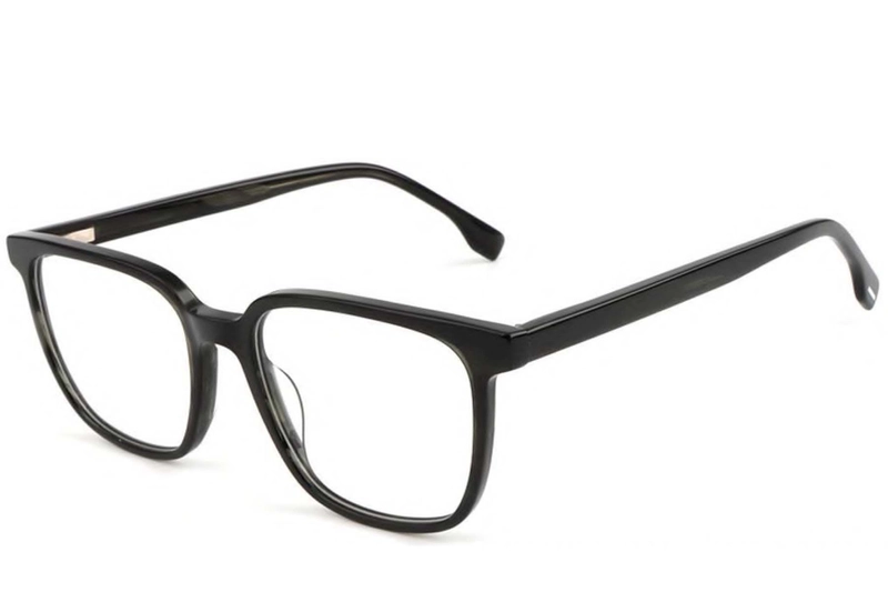 Rectangular Grey Acetate Glasses #BS1902-0118