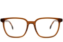 Rectangular Brown Acetate Glasses #BS1902-0119