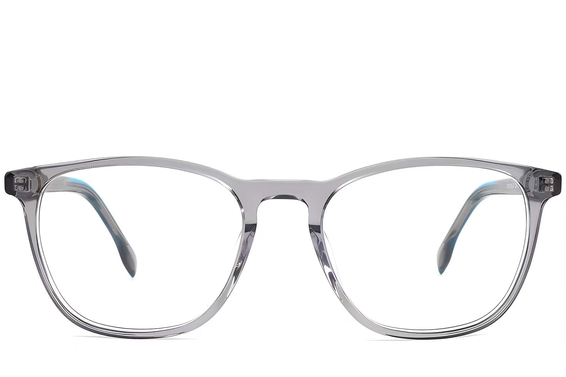 Rectangular Grey Acetate Glasses #BS1902-0122