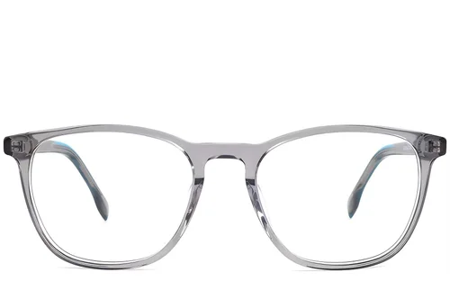 Lunettes rectangulaires en acétate gris #BS1902-0122