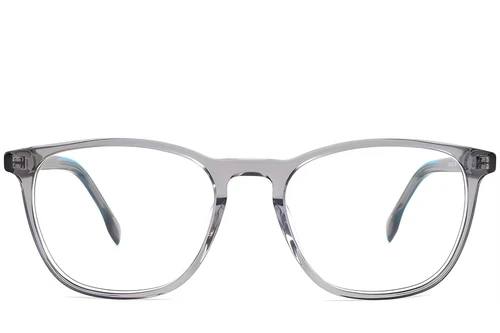 Rectangular Grey Acetate Glasses #BS1902-0122