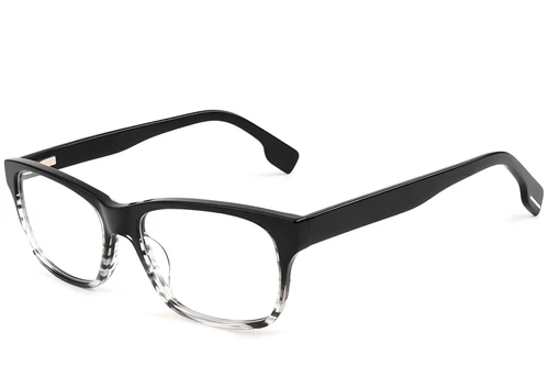 Rectangular Pattern Acetate Glasses #BS1902-0125