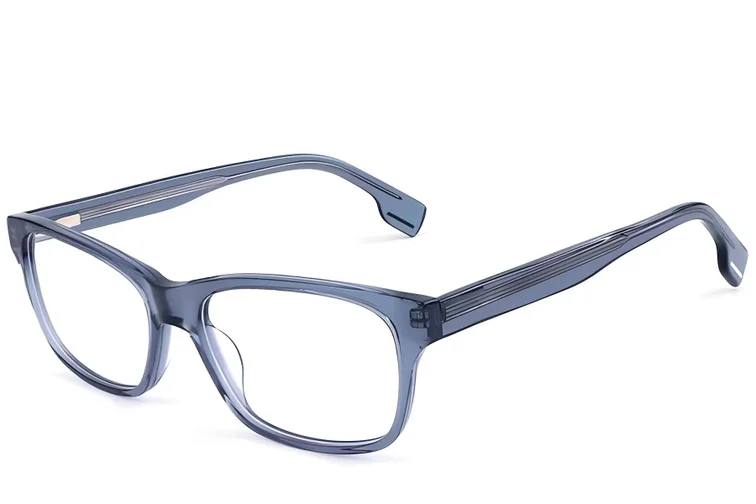 Bicchieri rettangolari in acetato blu #BS1902-0126