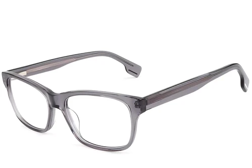 Rectangular Grey Acetate Glasses #BS1902-0128