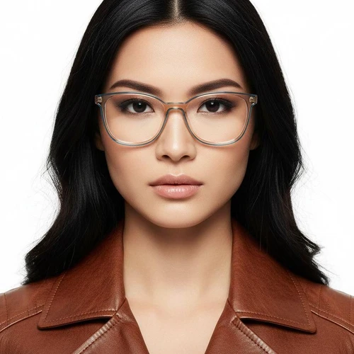 Rectangular Yellow Acetate Glasses #BS1902-0130