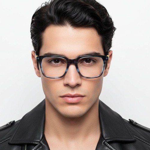 Rectangular Tortoiseshell Acetate Glasses #BS1902-0137