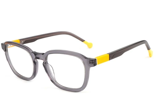 Rectangular Grey Acetate Glasses #BS1902-0143