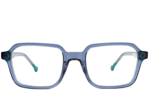 Rectangular Blue Acetate Glasses #BS1902-0147
