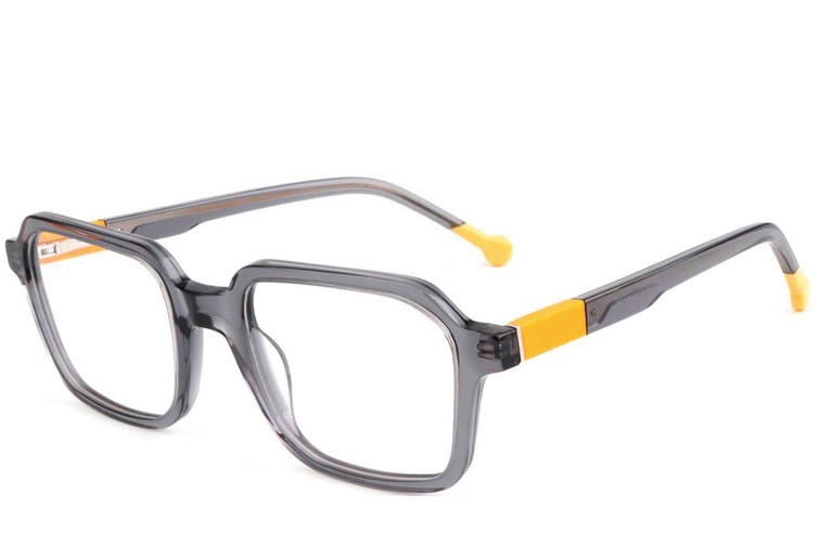 Gafas rectangulares de acetato gris #BS1902-0148