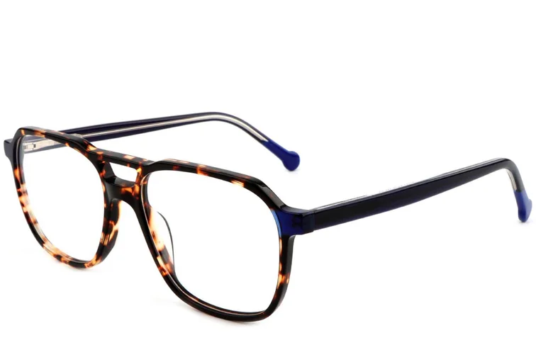 Gafas de aviador de acetato de carey # BS1902-0152