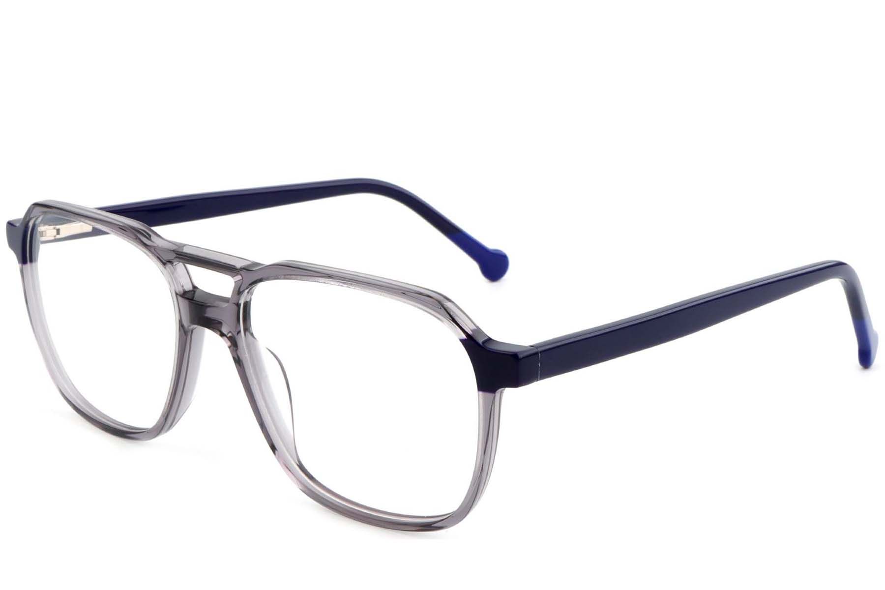 Aviator grijze acetaatbril #BS1902-0154