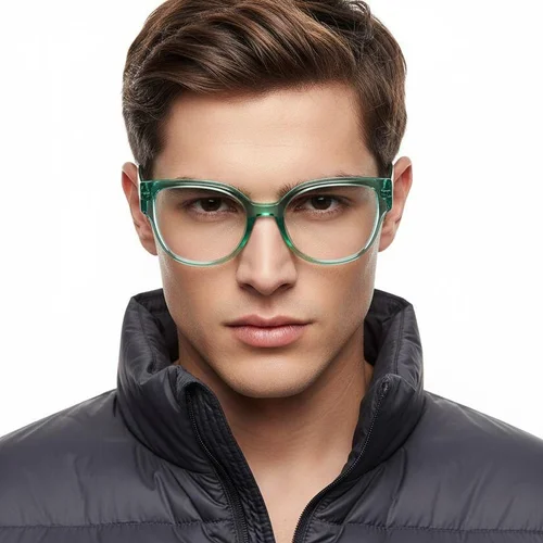 Lunettes en acétate vert papillon #BS1902-0159