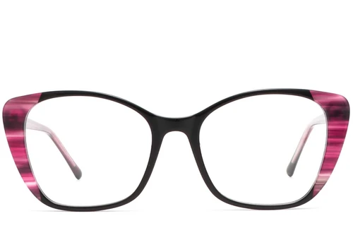 Butterfly Black Acetate Glasses #BS1902-0160