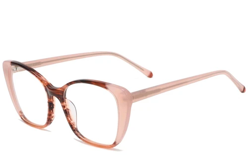 Schmetterlingsrosa Acetatbrille #BS1902-0161
