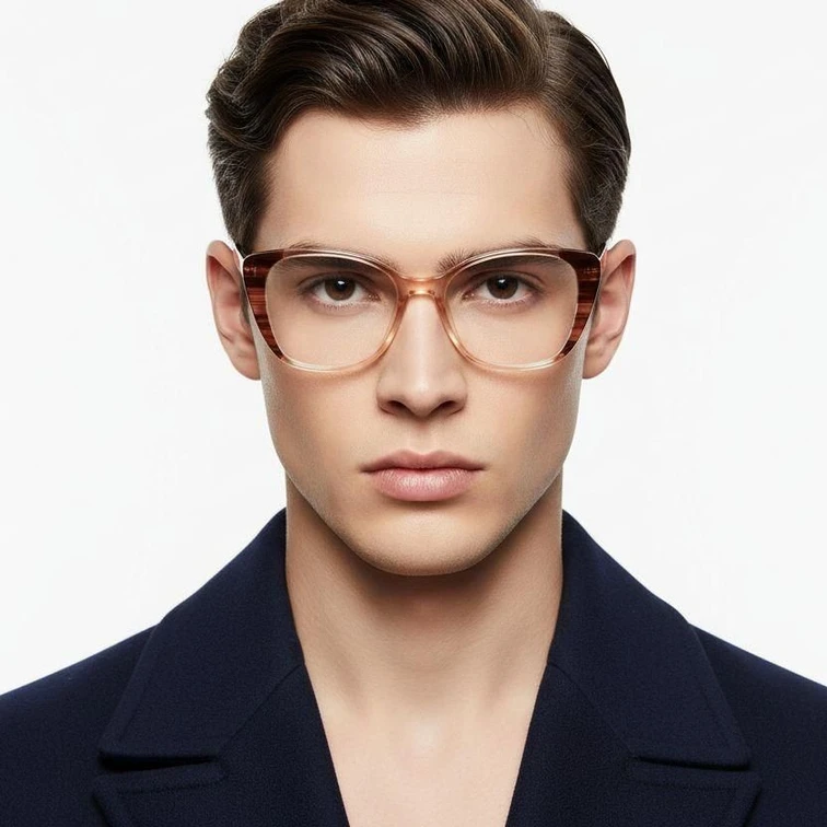 Lunettes en acétate rose papillon #BS1902-0163