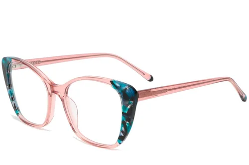 Lunettes en acétate rose papillon #BS1902-0165