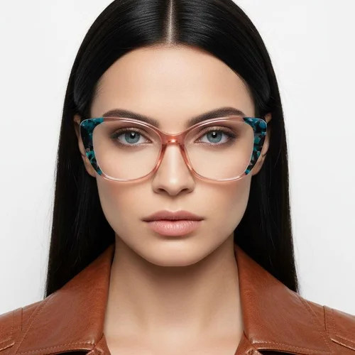 Lunettes en acétate rose papillon #BS1902-0165