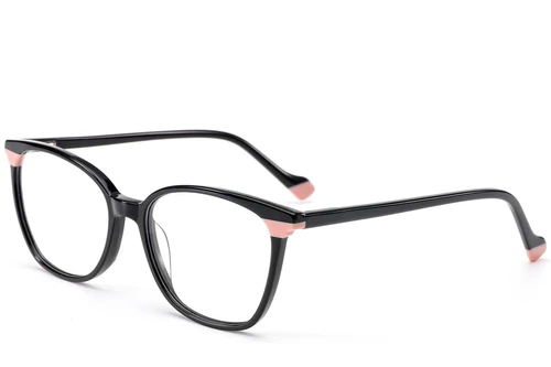 Butterfly Black Acetate Glasses #BS1902-0173