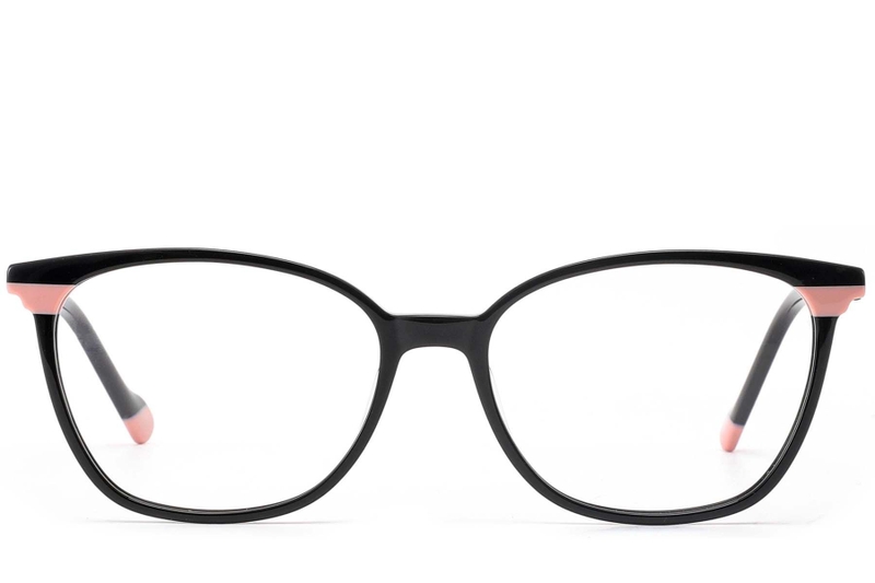 Butterfly Black Acetate Glasses #BS1902-0173