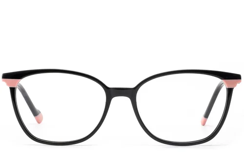 Lunettes papillon en acétate noir #BS1902-0173